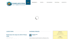 Desktop Screenshot of parklawnpool.org