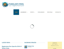 Tablet Screenshot of parklawnpool.org